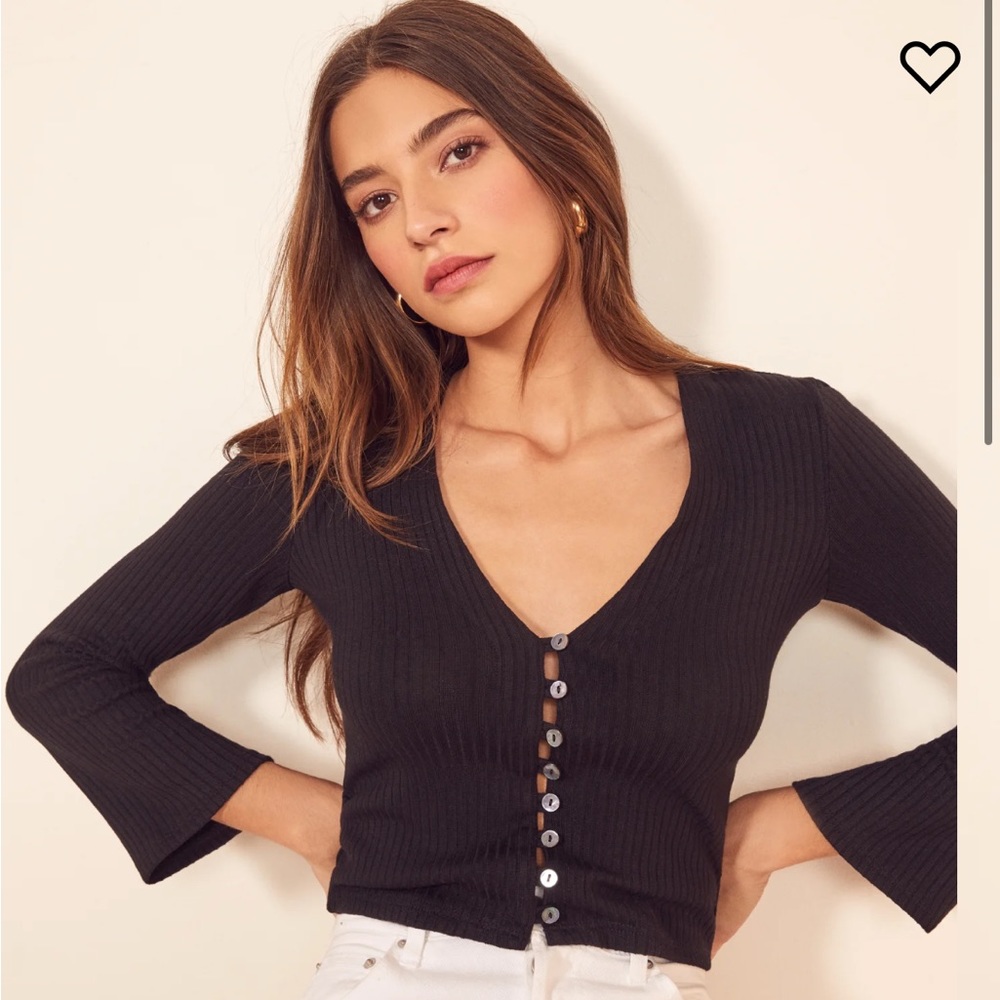 Reformation Gellar Knit Top